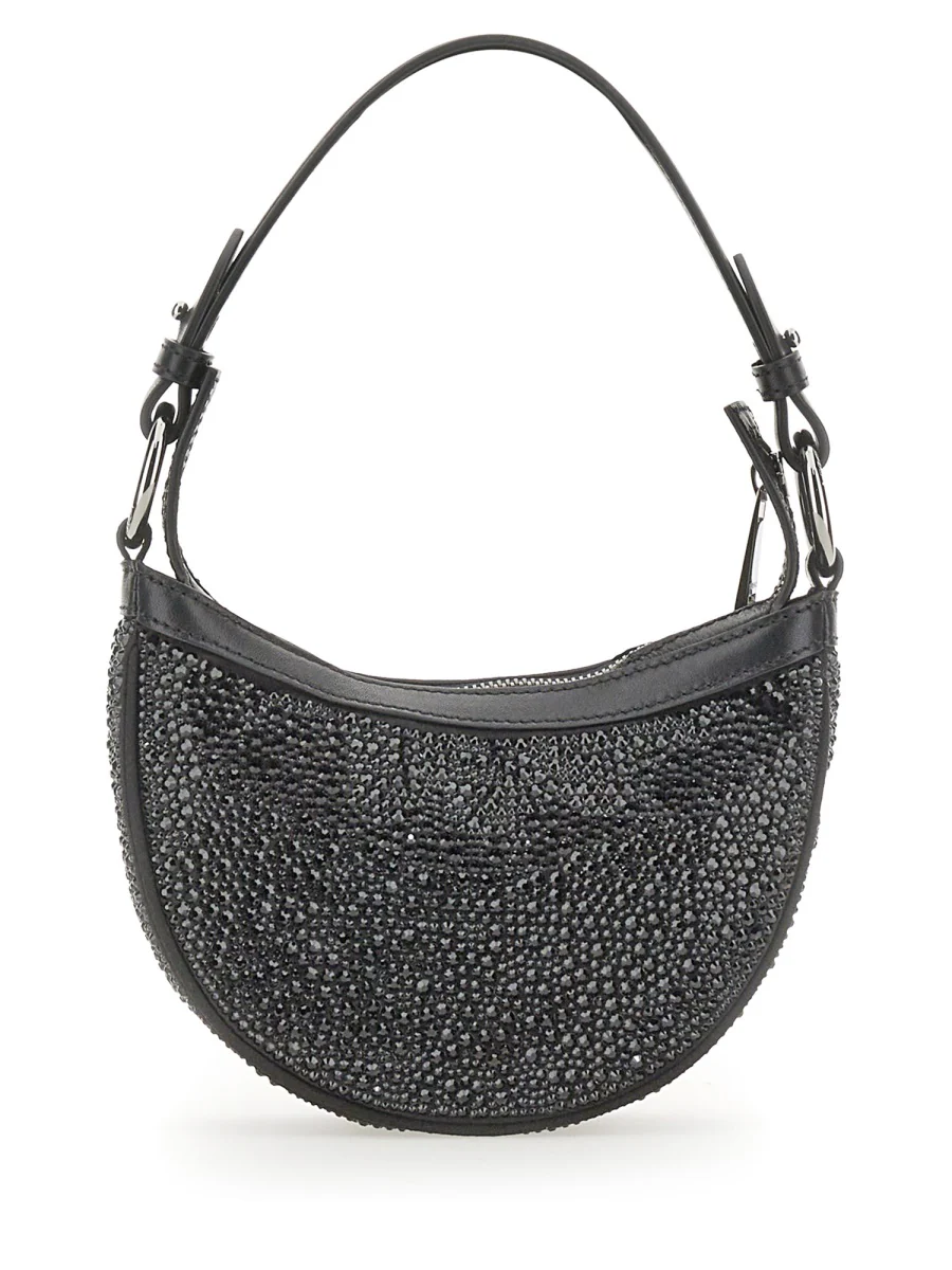 Mini Hobo Bag With Crystals - Image 2