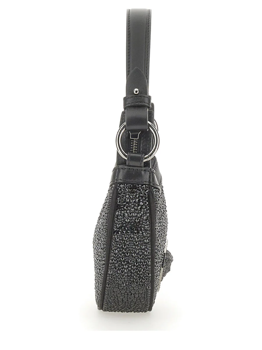 Mini Hobo Bag With Crystals - Image 3