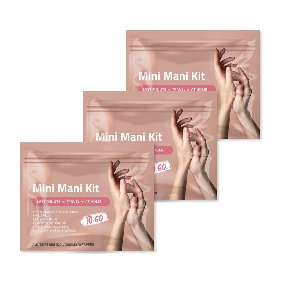 Mini Manicure Kits Pack of 3 (tan)