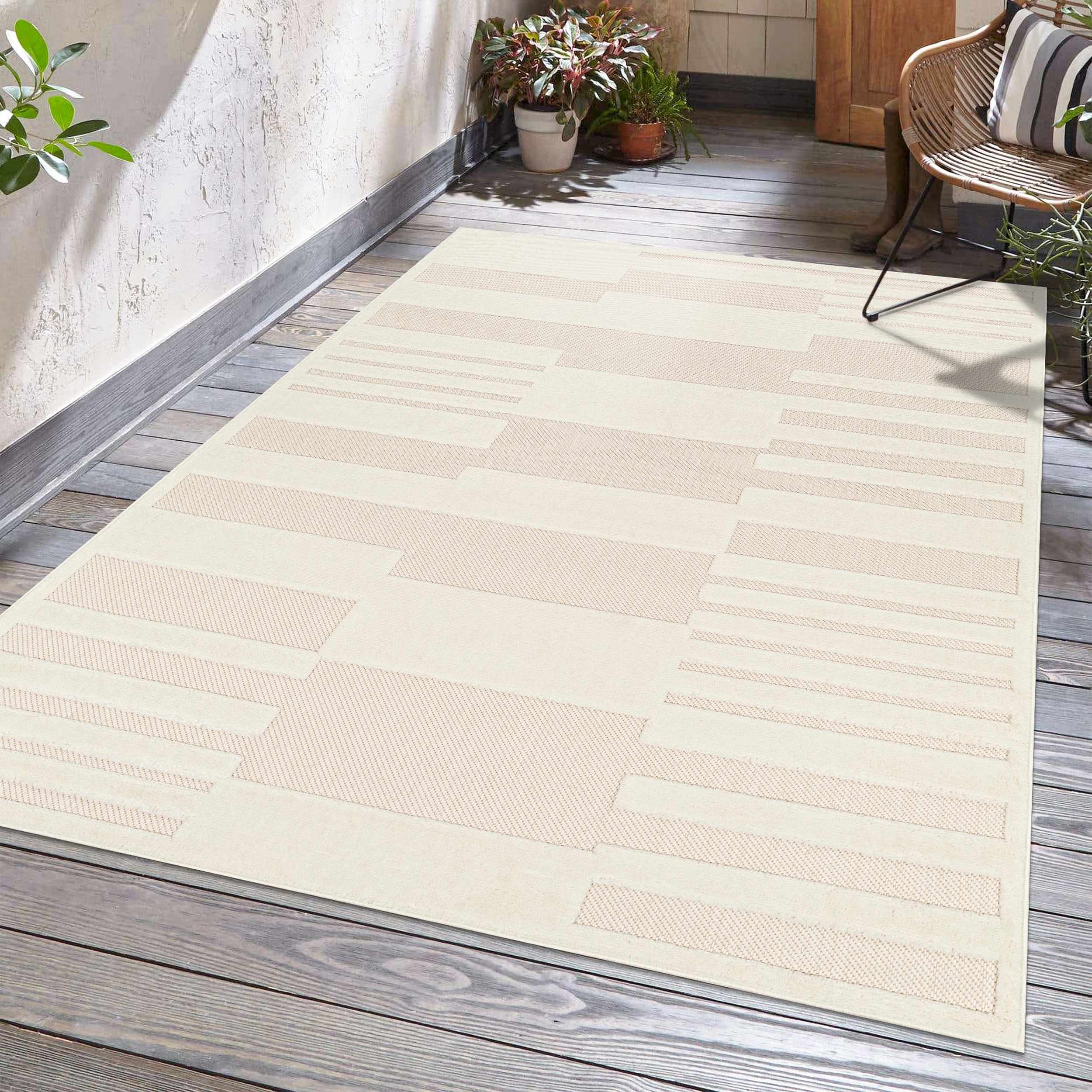 Nita Cream Outdoor Rug - Clearance - Image 8