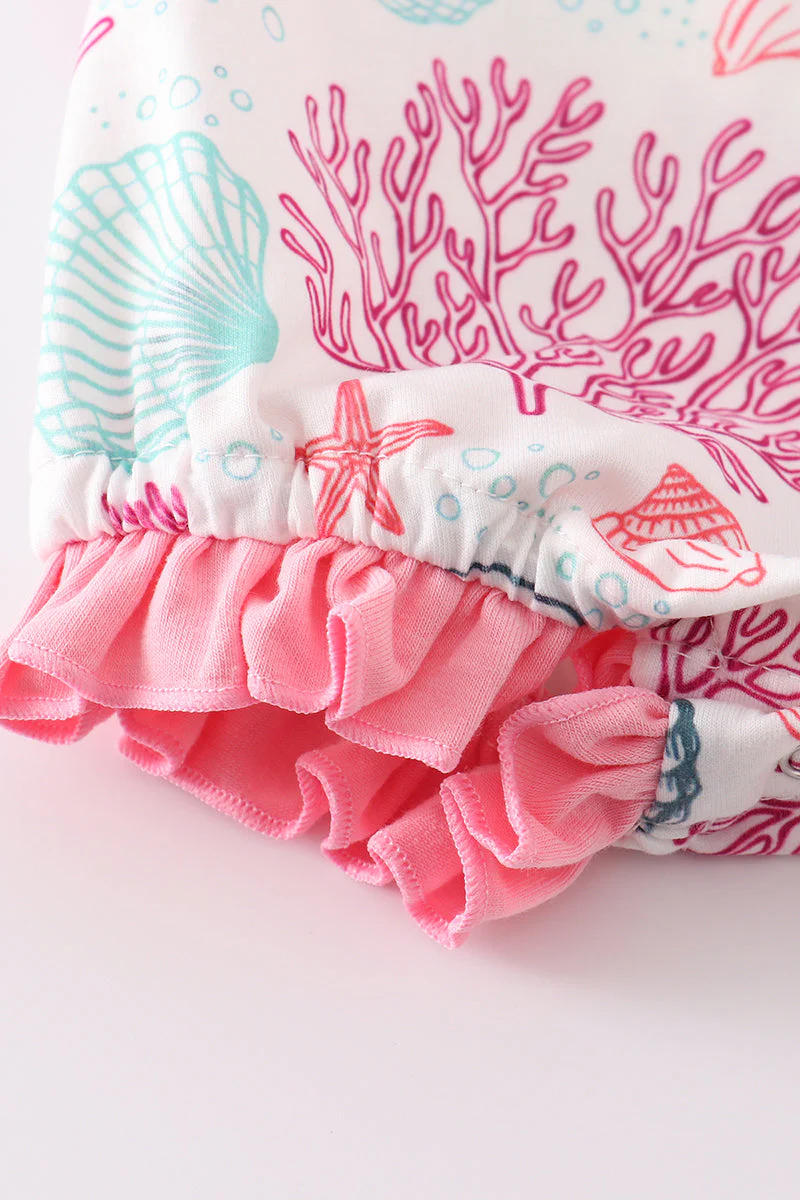 Pink Shell Embroidered Bubble - Image 3