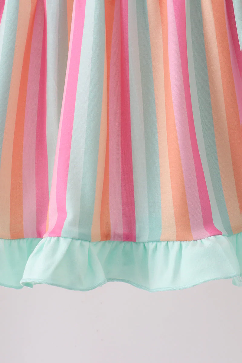 Rainbow Stripe Ruffle Set - Image 2
