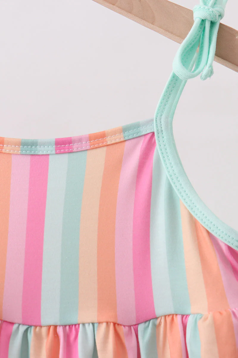 Rainbow Stripe Ruffle Set - Image 4