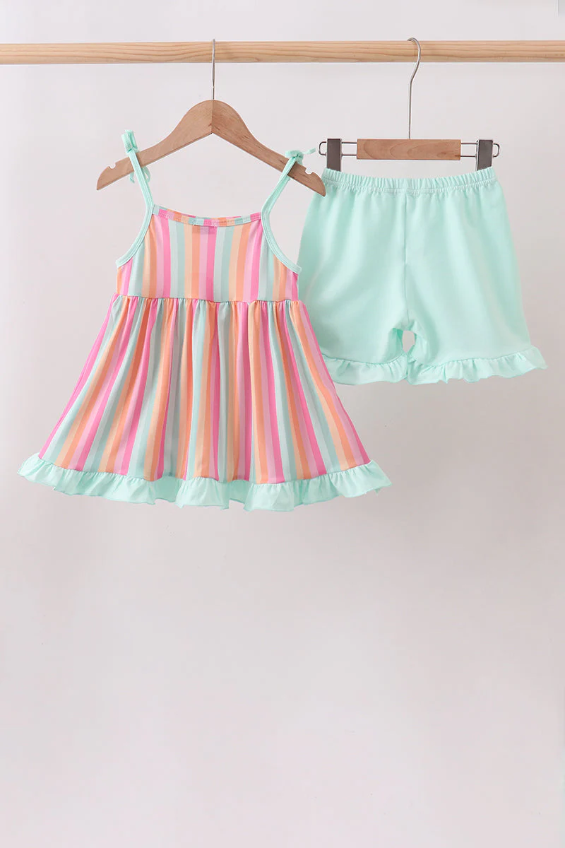 Rainbow Stripe Ruffle Set - Image 5