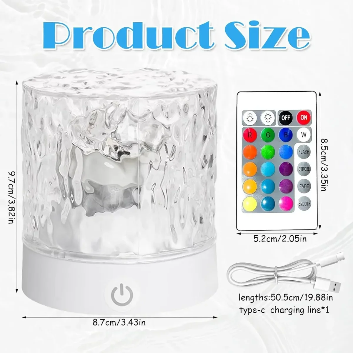 Remote Control Dimmable Dynamic Wave Projection Lamp - Image 4