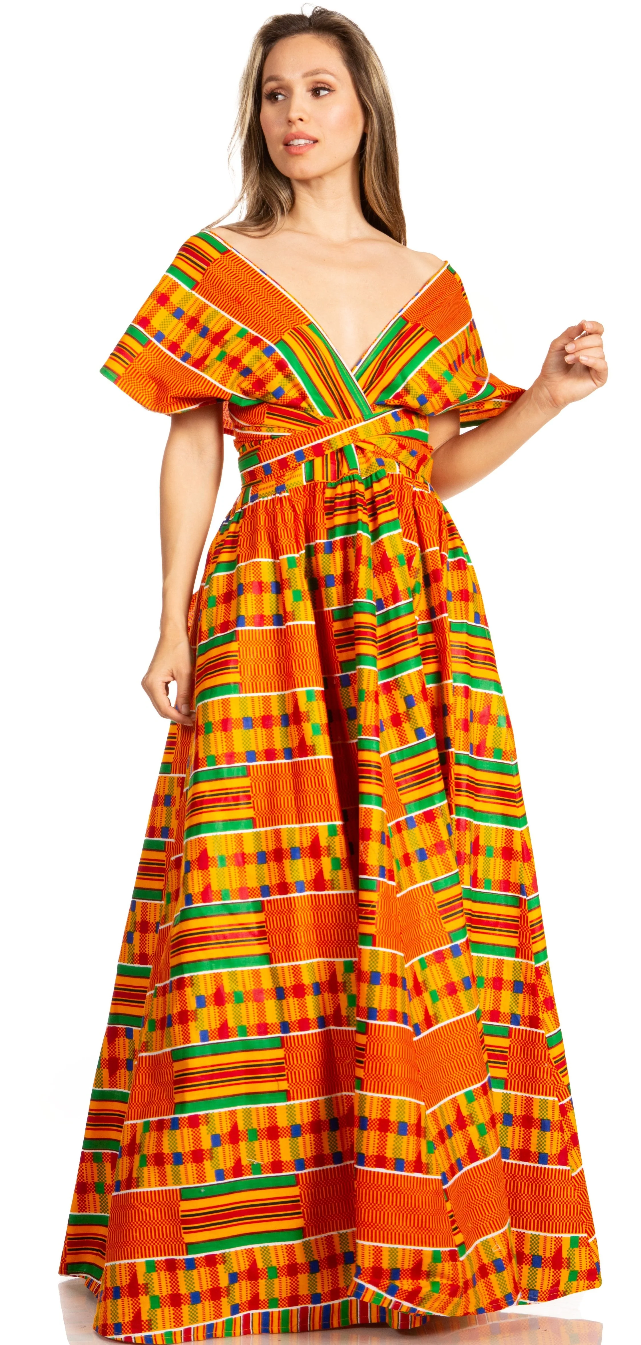 Sakkas Sandy Sexy Backless Year Around Long Maxi Infinity Dress Many Ways To Wear - Image 36