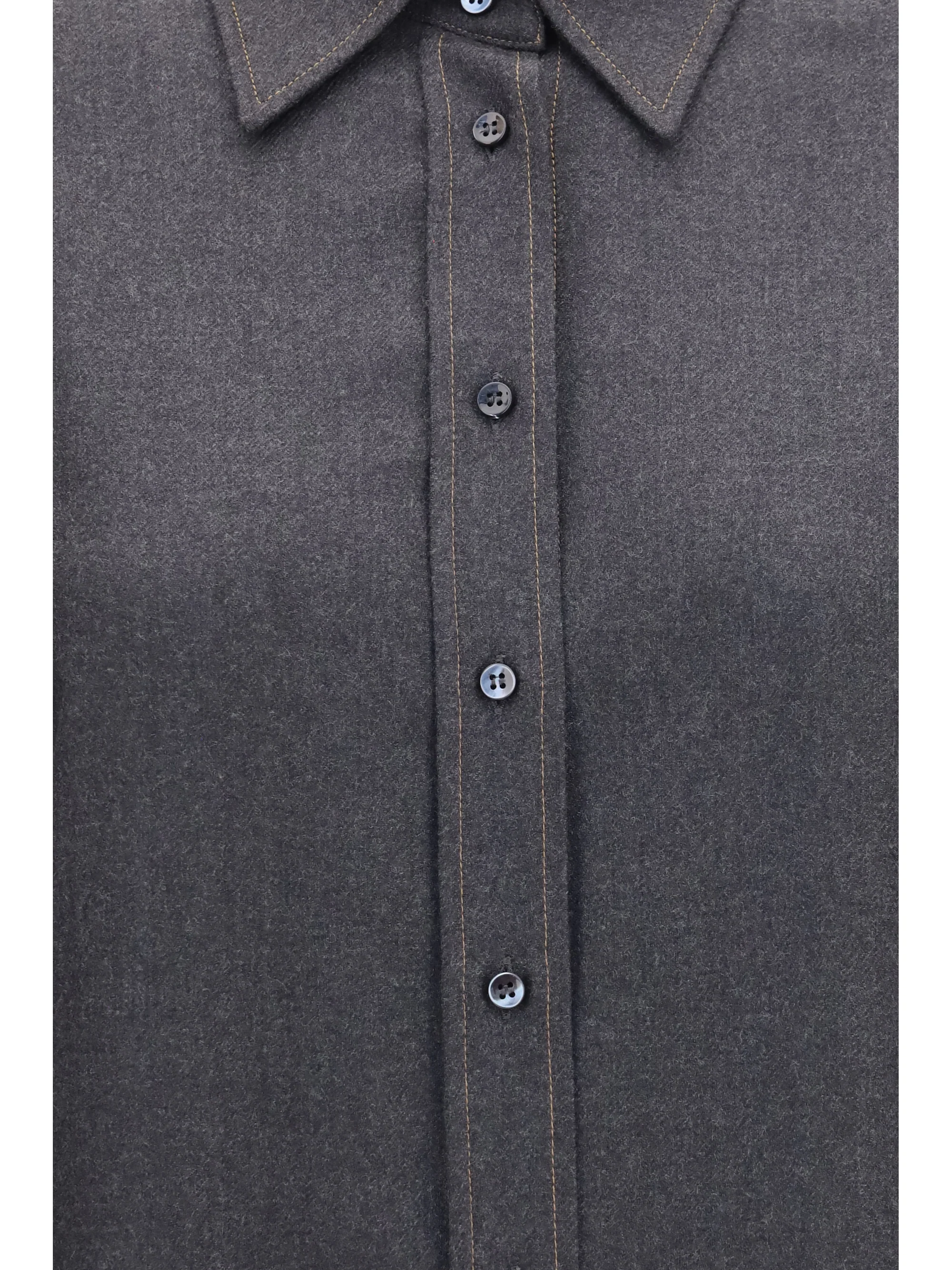 Shirt Virgin Wool Anthracite - Image 3