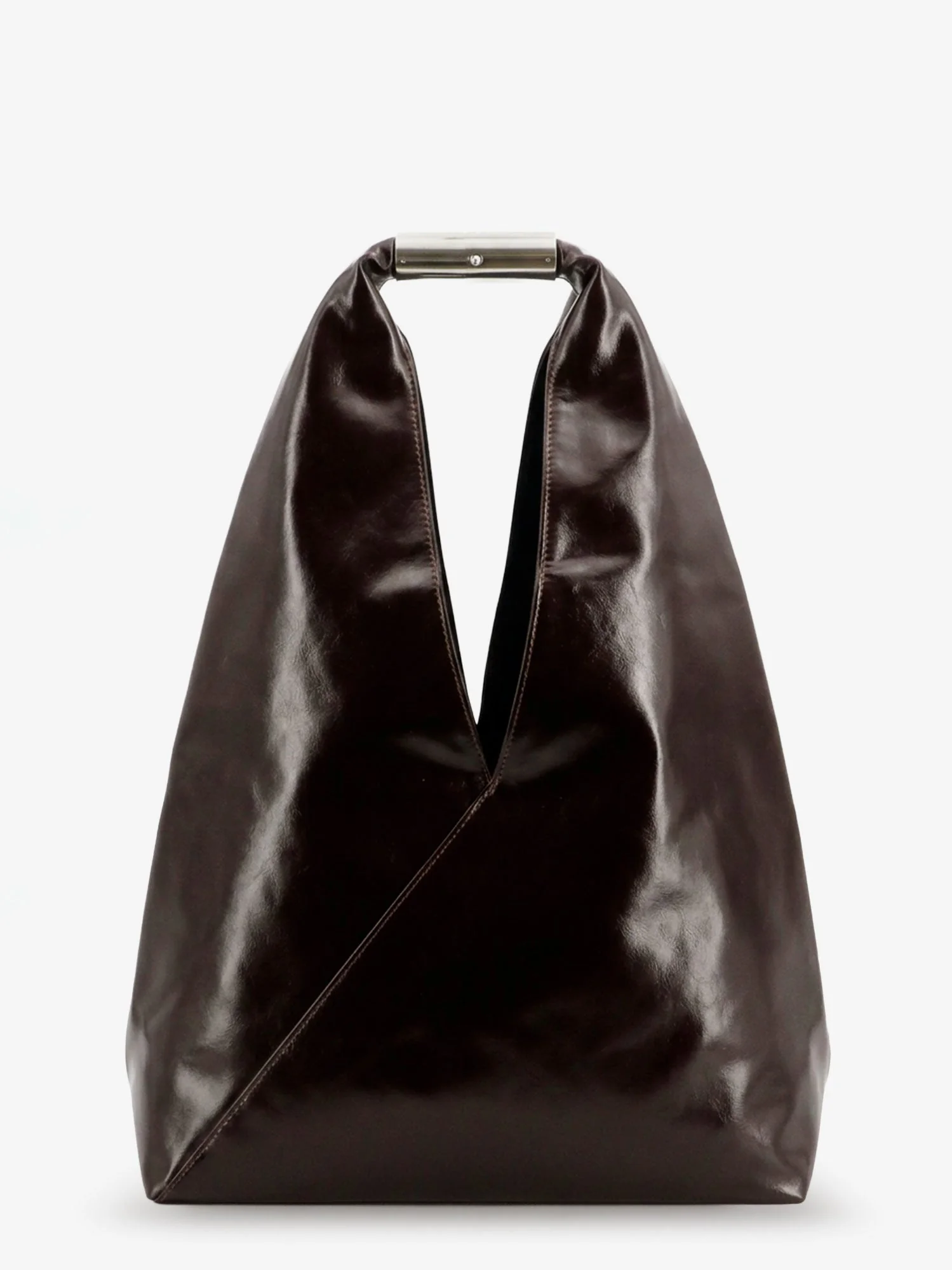 Shoulder Bag in Shiny Leather