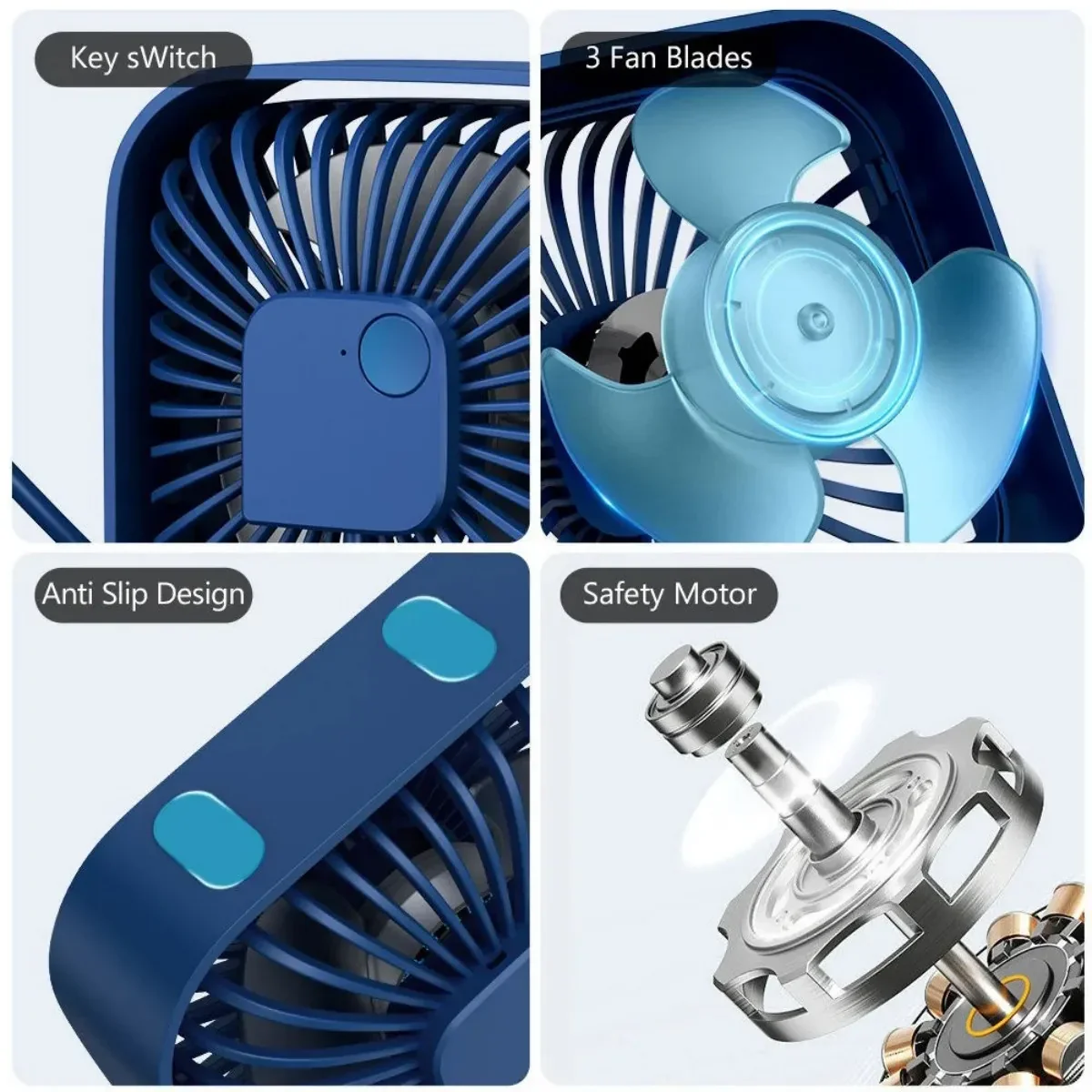Small USB Desk Fan - Image 6