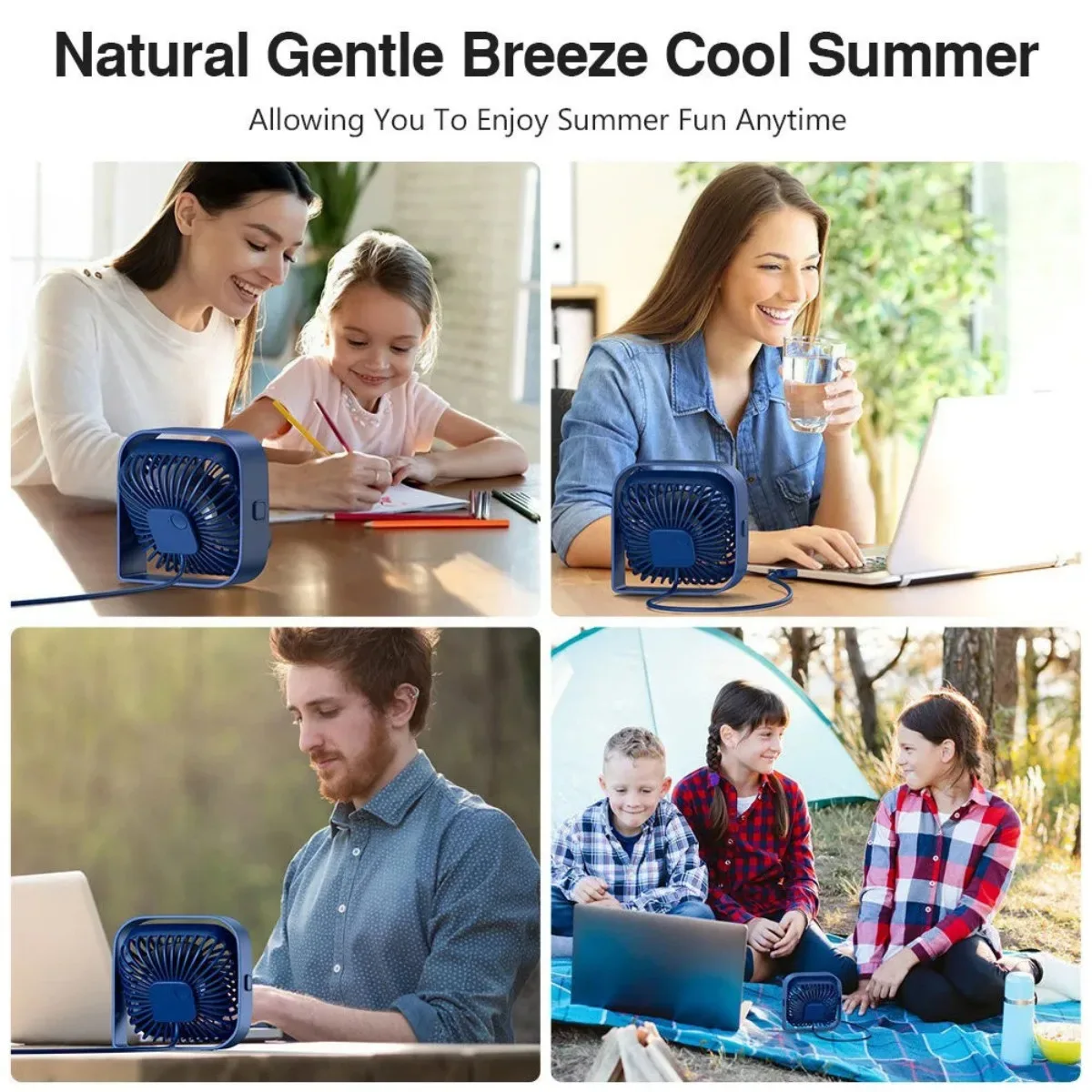 Small USB Desk Fan - Image 7