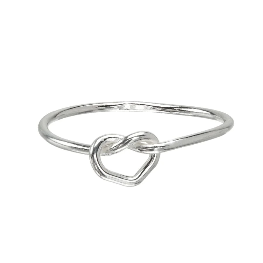 Sterling Silver Mini Love Knot Ring - Image 4