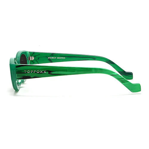 TopFoxx Kat x Money Moves - Green Women's Cateye Sunglasses - Image 8