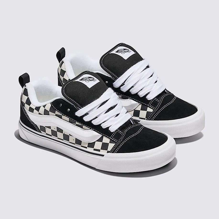 [vn000d22bpb] Mens Vans Knu Skool 'checkerboard Black White' - Black/white - Image 2