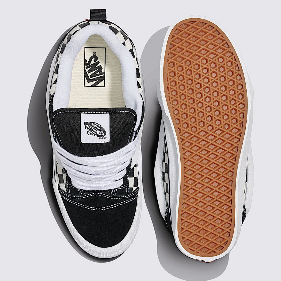 [vn000d22bpb] Mens Vans Knu Skool 'checkerboard Black White' - Black/white - Image 3