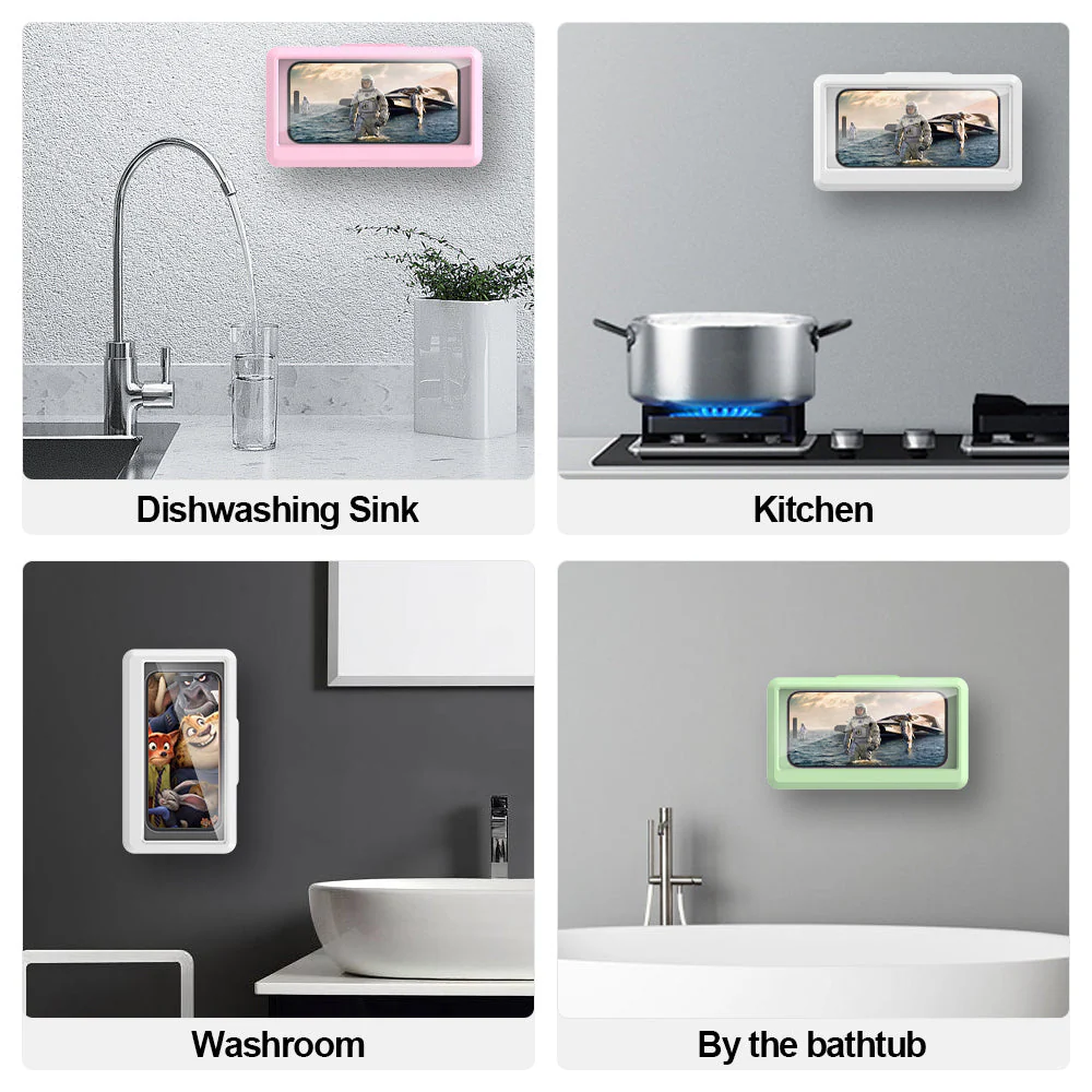 Waterproof Shower 360 Degree Rotating Phone Holder with Touch Screen Capability - Image 7