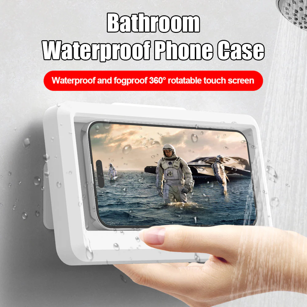 Waterproof Shower 360 Degree Rotating Phone Holder with Touch Screen Capability - Image 8