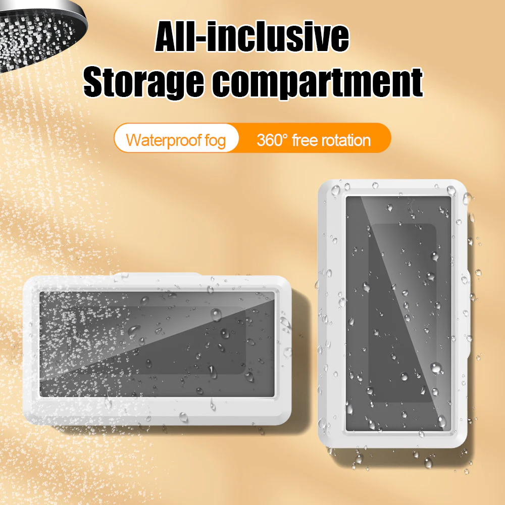 Waterproof Shower 360 Degree Rotating Phone Holder with Touch Screen Capability - Image 9