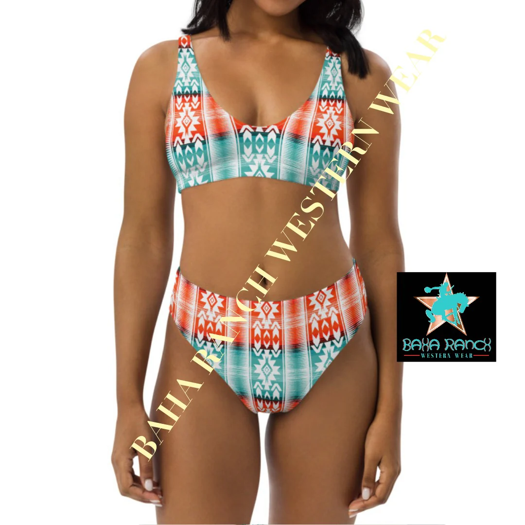 Yeehaw Aztec Print Bikini - Image 6